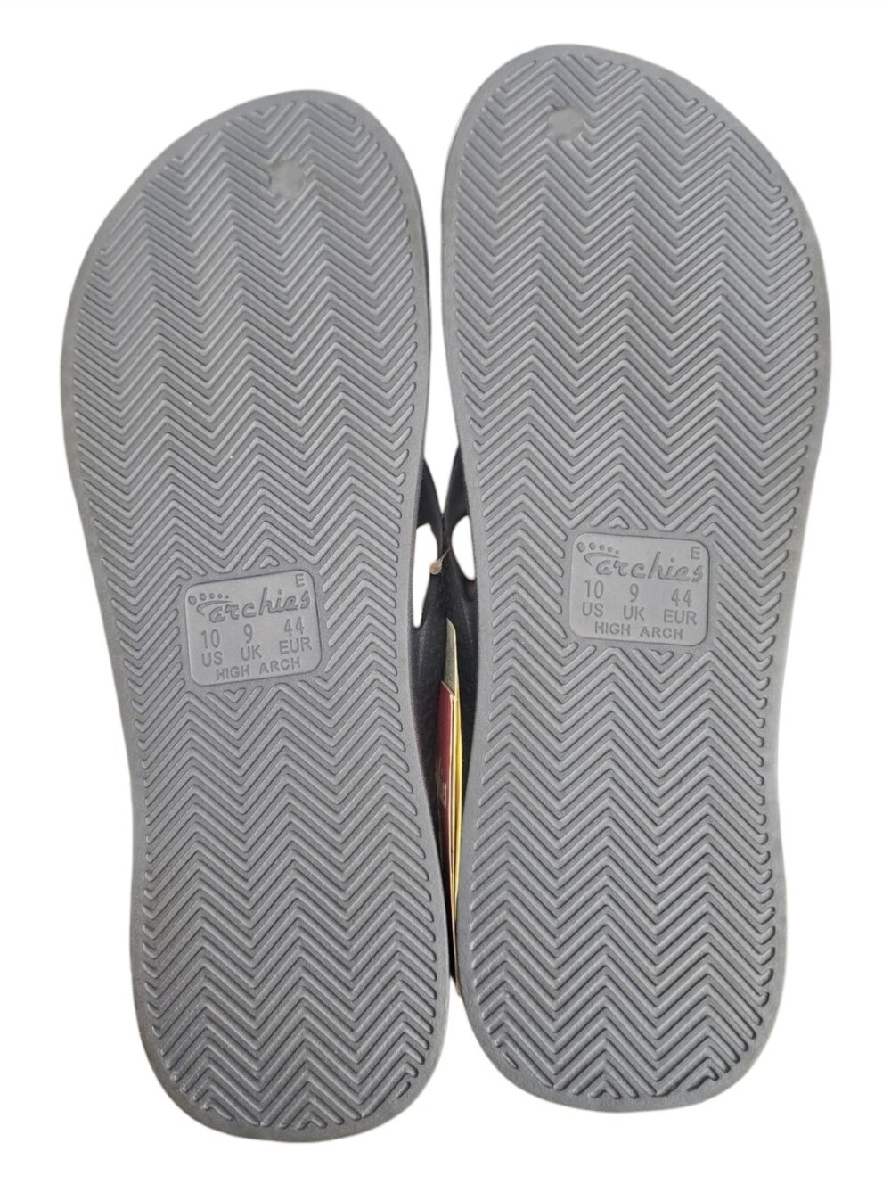 NWT Archies High Arch Support Unisex Flip Flops Sandals M10/W11 - Picture 3 of 3
